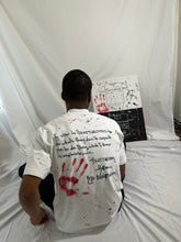 Load image into Gallery viewer, 1OF1 Painted "I Vow" Tee - White