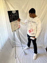 Load image into Gallery viewer, 1OF1 Painted "I Vow" Zip Up Jacket - White