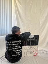 Load image into Gallery viewer, 1OF1 Painted "I Vow" Zip-Up Jacket - Black