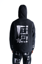 Load image into Gallery viewer, BTO StarForeva Canvas Hooded Jacket 1 -Black