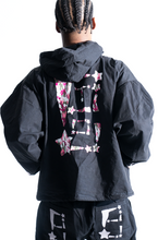 Load image into Gallery viewer, StarForeva Poplin Zip-Up Jacket 1 -Black
