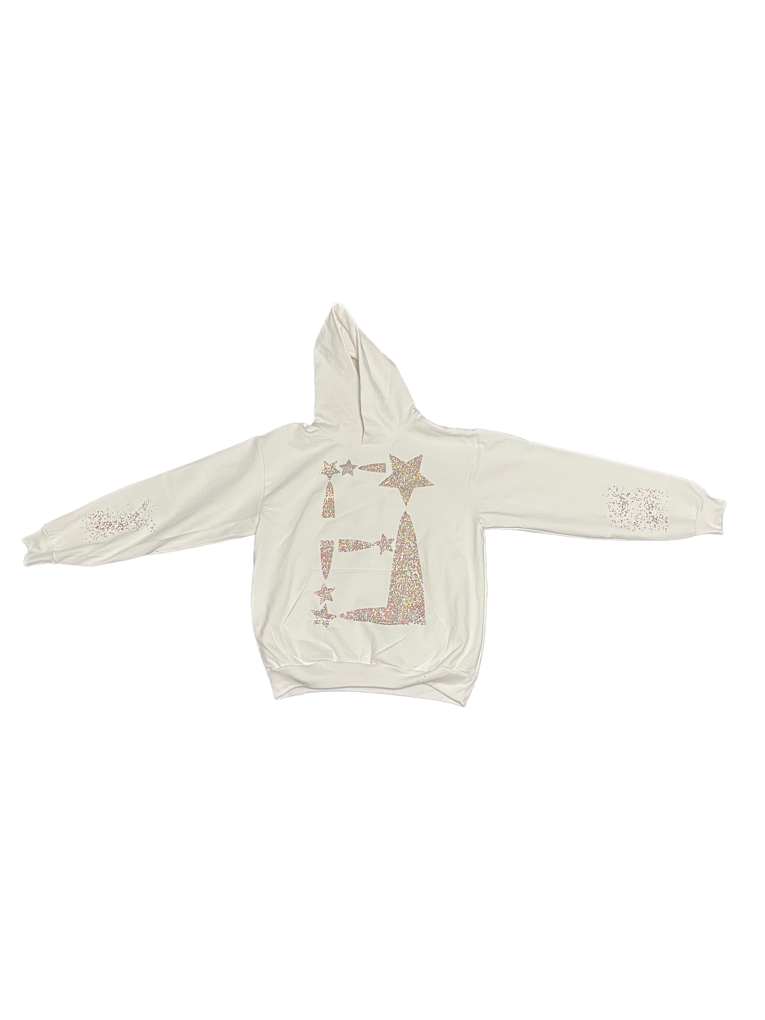 お歳暮・冬ギフト特集 - おとなの週末お取り寄せ倶楽部 Hoodie Rhinestone StarForeva -Multicolored Forever – White トップス