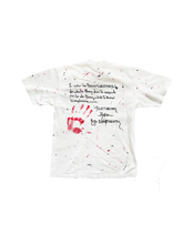Load image into Gallery viewer, 1OF1 Painted "I Vow" Tee - White