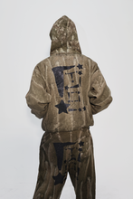 Load image into Gallery viewer, StarForeva Zip-Up Jacket Drip Dye 1 -Olive
