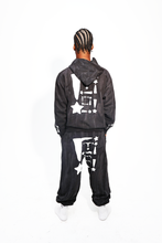 Load image into Gallery viewer, StarForeva Zip-Up Jacket Drip Dye 1 -Black
