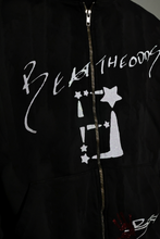 Load image into Gallery viewer, StarForeva Zip-Up Jacket Drip Dye 1 -Black
