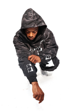 Load image into Gallery viewer, StarForeva Hoodie Drip Dye 1 -Black
