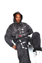 Load image into Gallery viewer, StarForeva Hoodie Drip Dye 1 -Black
