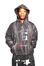 Load image into Gallery viewer, StarForeva Hoodie Drip Dye 1 -Black
