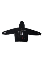 Load image into Gallery viewer, StarForeva Zip-Up Jacket Drip Dye 1 -Black
