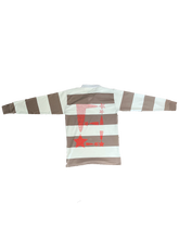 Load image into Gallery viewer, Beat The Odds StarForeva Striped L/S Polo -Walnut
