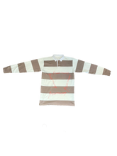 Load image into Gallery viewer, Beat The Odds StarForeva Striped L/S Polo -Walnut
