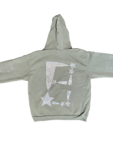 Load image into Gallery viewer, StarForeva Rhinestone Hoodie -Army Green
