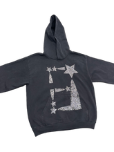 Load image into Gallery viewer, StarForeva Rhinestone Hoodie -OFF Black
