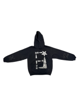 Load image into Gallery viewer, StarForeva Rhinestone Hoodie -OFF Black
