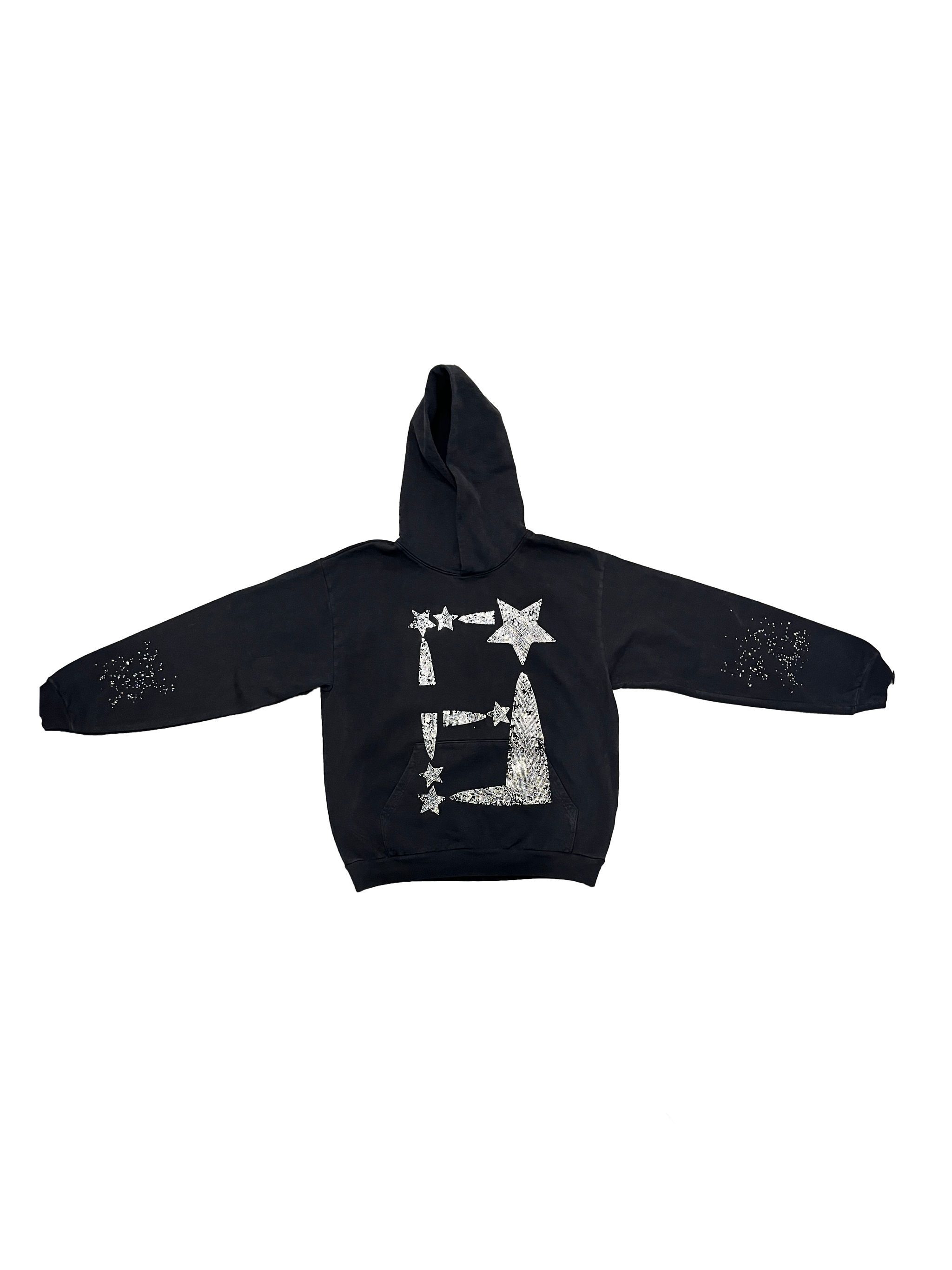 ダウン・ピトレー　 　　STAR FROM HEAVEN Ombre Star Vinyl Puffer Hooded Jacket Club Exx - Multi