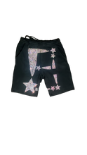 Load image into Gallery viewer, StarForeva Rhinestone Shorts -Black
