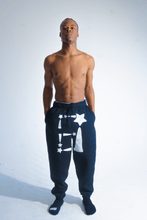 Load image into Gallery viewer, BTO StarForeva Sweatpants Holes -Black
