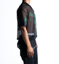 Load image into Gallery viewer, BTO StarForeva Mesh V-Neck 1 -Black
