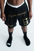 Load image into Gallery viewer, BTO StarForeva Mesh Shorts -Black
