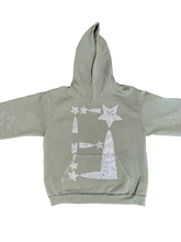 Load image into Gallery viewer, StarForeva Rhinestone Hoodie -Army Green
