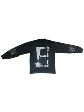 Load image into Gallery viewer, StarForeva Rhinestone L/S Shirt -Black
