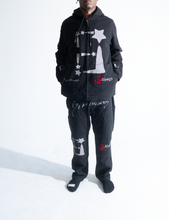 Load image into Gallery viewer, BTO StarForeva Canvas Hooded Jacket 1 -Black
