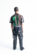 Load image into Gallery viewer, BTO StarForeva Mesh V-Neck 1 -Black
