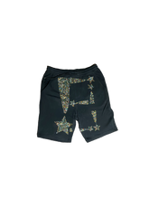 Load image into Gallery viewer, StarForeva Rhinestone Shorts -Black
