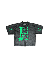 Load image into Gallery viewer, BTO StarForeva Mesh V-Neck 1 -Black
