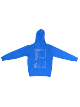 Load image into Gallery viewer, StarForeva Rhinestone Zip-Up Jacket -Royal
