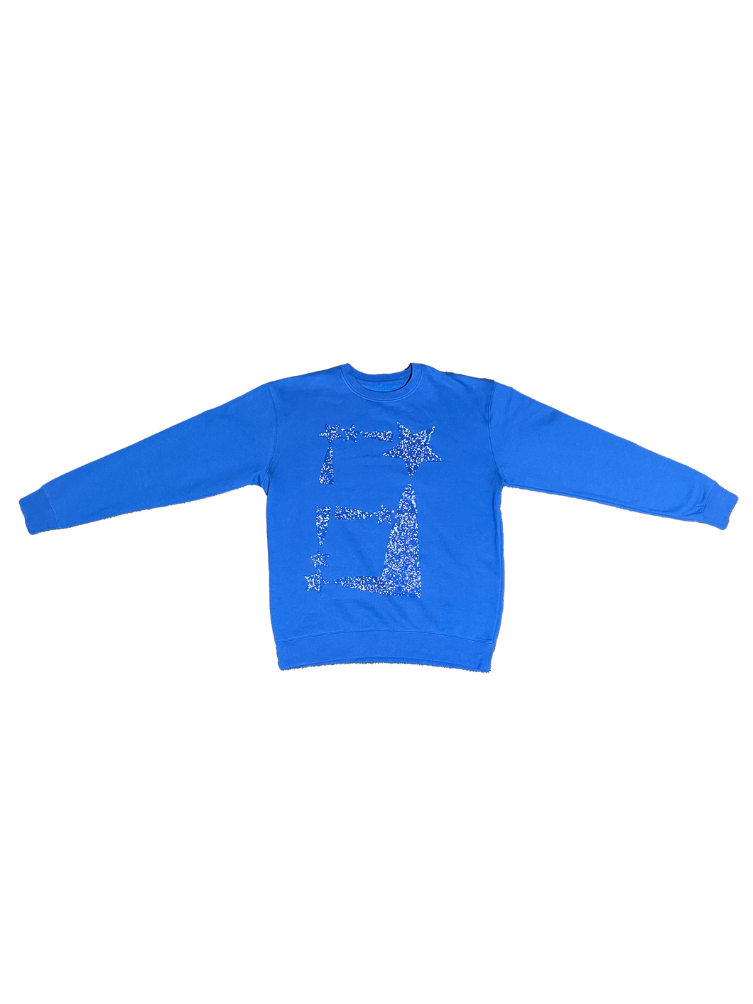 StarForeva Rhinestone Crewneck -Royal Blue