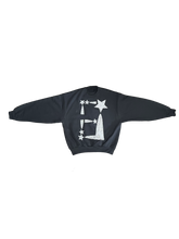 Load image into Gallery viewer, StarForeva Rhinestone Crewneck -Black
