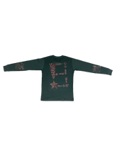 Load image into Gallery viewer, StarForeva Rhinestone L/S Staple Shirt -Pine Green
