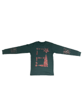 Load image into Gallery viewer, StarForeva Rhinestone L/S Staple Shirt -Pine Green
