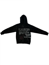 Load image into Gallery viewer, 1OF1 Painted &quot;I Vow&quot; Zip-Up Jacket - Black
