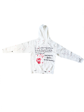 Load image into Gallery viewer, 1OF1 Painted &quot;I Vow&quot; Zip Up Jacket - White
